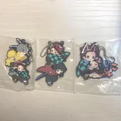 鬼滅の刃 竈門炭治郎 禰豆子 嘴平伊之助 我妻善逸 冨岡義勇 ラバーストラップ