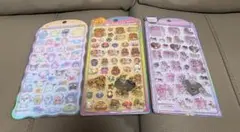 シール3点　うるちゅる　なっとうちゃん　エスターバニー　コットンパフィーサンリオ