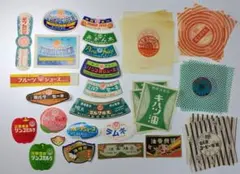 限定5セットくらい？！　昭和レトロ 紙ラベル 25種類セット