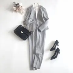 セオリー スーツ セットアップ ジャケット×パンツ ノーカラー サイズ4 入学式