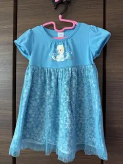 エルサ プリント 半袖ワンピース 100cm