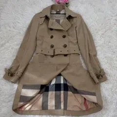 ✨美品✨バーバリーブリット トレンチコート ノバチェック 金ボタン ベージュのサムネイル