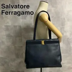 フェラガモ  トートバッグ　A4サイズ　リザード型押し