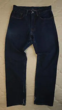 【ほぼ新品】GU Mサイズ デニム ジーンズ ダークブルー