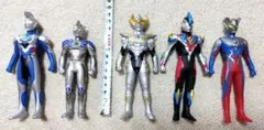 BANDAI ウルトラヒーローシリーズ ソフトビニールフィギュア 5体セットのサムネイル