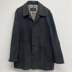 burberry 羊毛　ハーフコート　グレー　か4