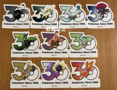 ポケモン 韓国限定 ポケモンストア30周年ロゴステッカー シール まとめ