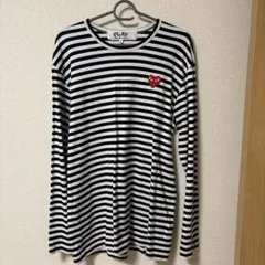 PLAYCOMMEdesGARÇONS コムデギャルソン ストライプTシャツ L