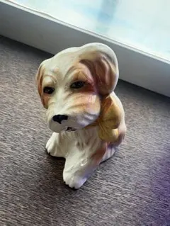 バセットハウンド犬 陶器 置物 小型 2匹 - メルカリ