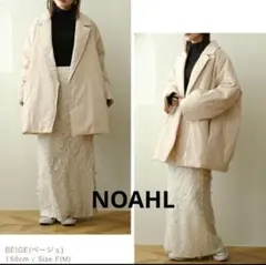 NOAHL コート アウター テーラードジャケット ベージュ オフホワイト 中綿