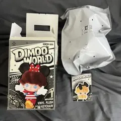 DIMOO WORLDぬいぐるみキーホルダーPOPMART DISNEYプルート
