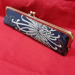 弓道　がま口　襷入れ　扇子入れ　ペンケース　ハンドメイド