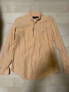 ポロラルフローレン　オックスフォードボタンダウンシャツ　長袖　Mサイズ　オレンジ