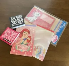 美品 平成レトロ ディズニープリンセス マリー メモ帳セット レターセット