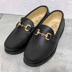 【極美品】 アルテサノス ビットローファー 37 本革 シボ革 黒 スペイン製のサムネイル