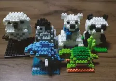 ⑦プチブロック 動物6セット