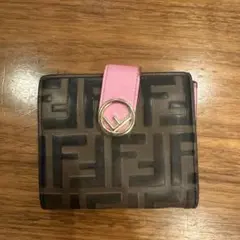 Fendi 二つ折り財布 ブラウン/ピンク