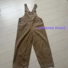 samansa mos2 コーデュロイサロペット　ベージュ