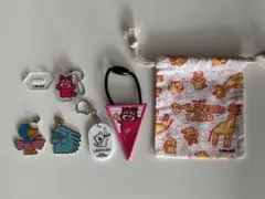 たべっ子どうぶつ セット巾着／タペストリー／アクスタ／チャーム ギンビス