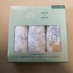 【新品未開封】ディズニー aden+anais スワドル　ミッキー　ミニー　大判