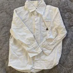 ベビーギャップ長袖シャツ 100cm ホワイト