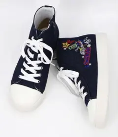 スカラー　scolar SS-195：ポップ刺繍入り ハイカットスニーカーのサムネイル