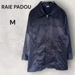 RAIE PADOU サテン調 ジップアップ ブルゾン ブラック 9R（M相当）