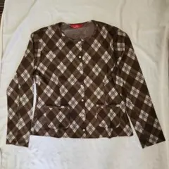 再値下げ　新品　PINK HOUSE チェック柄カーディガン