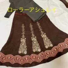 ローラーアシュレイ　スカートリネン100%★お値下げしました