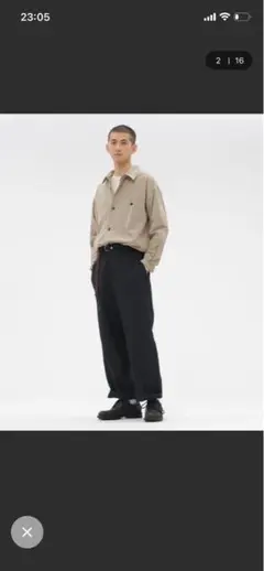 MHL. FADED WOOL LINEN TWILLのサムネイル