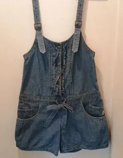 デニムフリルサロペット