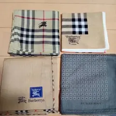 週末価格、バーバリーメンズハンカチ、ノバチェック他
