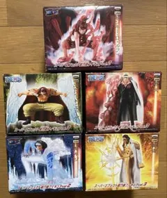 最終値下げ ワンピース能力者フィギュア 赤犬 黄猿 青キジ 白ひげ ルフィエース