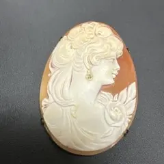 シェルカメオ CAMEO ブローチ SILVER 925 2WAY カメオ 美品 - メルカリ