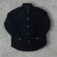 ブラック コーデュロイ カバーオール シャツジャケット Carhartt似