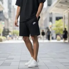 NIKE ナイキ スウェットハーフパンツ ショートパンツ ブラック メンズ M