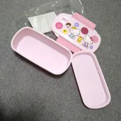 新品　ハローキティ 弁当箱 ピンク 中蓋付き