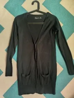 ZARA ブラック ロングカーディガン EUR S