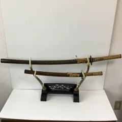 模造刀　セット　台座付き　長刀105ｃｍ　短刀６８cmのサムネイル