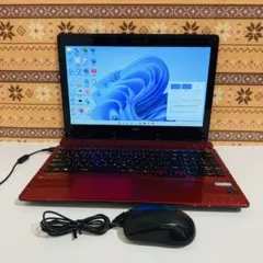タッチパネル☆爆速SSD512☆i7☆貴重赤PC♪ブルーレイ&カメラ！Win11 タッチパネル☆爆速SSD512☆i7☆貴重赤PC♪ブルーレイ&カメラ！Win11
