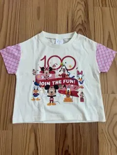 美品　ディズニー100周年記念Tシャツ　90