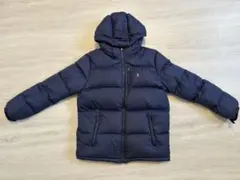 ポロ ネイビー ダウンジャケット フード付き