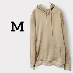 在庫処分⭐️ベージュ 【M】フードパーカー 冬 カジュアル シンプル おでかけ