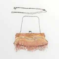 パーティバッグ　ビーズ　ピンク