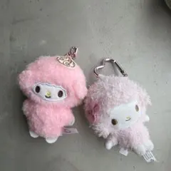サンリオ マイメロディ マスコット ぬいぐるみ 2点セットのサムネイル