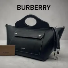 極美品 現行 BURBERRY 2way ソフトポケットバッグ ホースフェリー