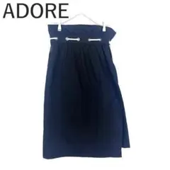 アドーア ADORE スカート 巻きスカート ネイビー 紺 ロープベルトのサムネイル