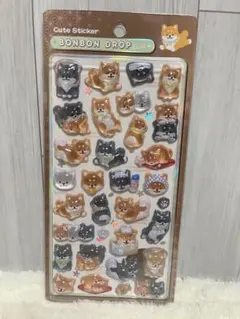 【正規品】柴犬　和柄　ボンボンドロップシール