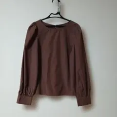 INGNI イング トップス 長袖 ブラウス パフスリーブ ブラウン Mサイズ