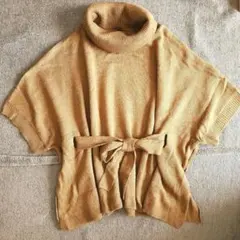 H&M ニットチュニック ブラウン M